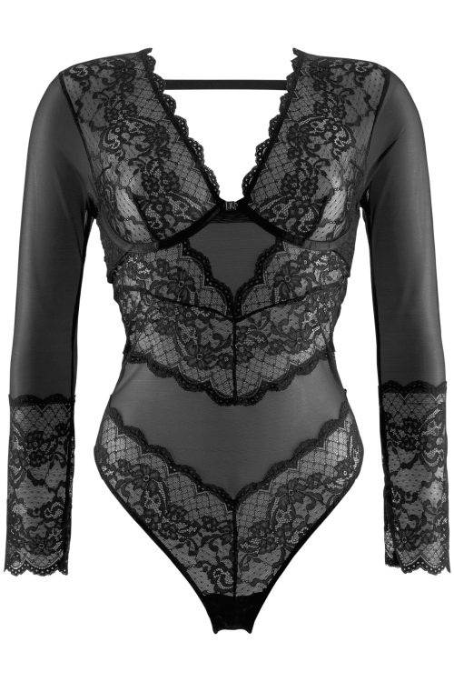 Long sleeve Under wired bodysuit