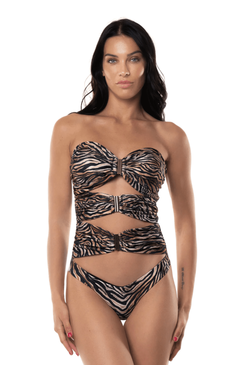 Zebra Buckles one piece