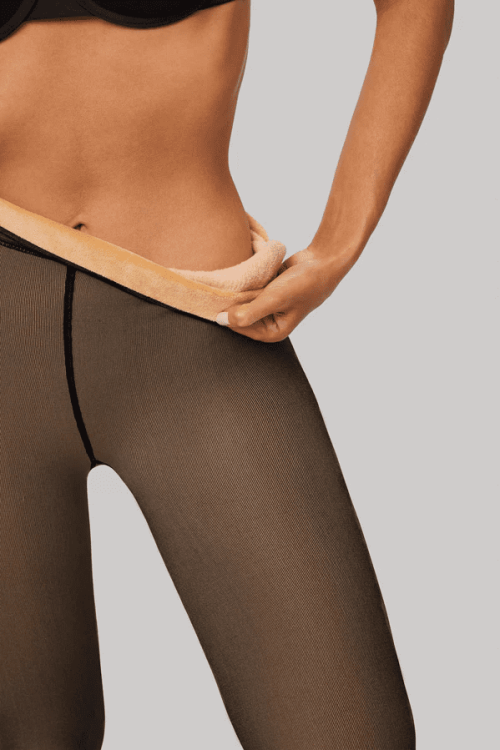 Invisible thermal tights 190den